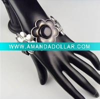 Wholesale stylish costume flower elastic bangle