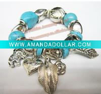 fashion inexpensive turquoise beaded bracelets costume jewelry
