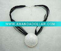 ribbon necklace, costume jewelry