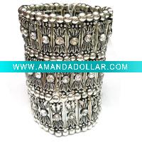 Wholesale Fashion stylish stretch costume rhinestone upper arm bangle bracelet