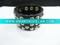 Leather bracelet/fashion leather bracelet/costume leather bracelet/leather bracelet jewelry