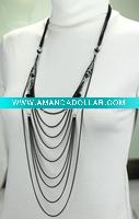 Wholesale Shiny beads sweater necklace pendant costume jewelry