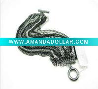 Fashion costume jewelry vogue punk dark color chain bracelet