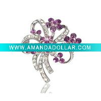 Wholesale 2011 Newest hot fashion flower brooch,full crystal brooch,fashion costume jewelry
