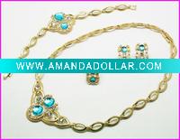 Wholesale 2011 hot-selling fashion jewlery, copper alloy sets, Copper Alloy 18K, African jewelry,costume sets jewelry
