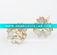 Costume Jewelry Earrings ,Enamel Flower Earring ,E-108