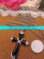 Wholesale Newest Jewelry-Best selling costume cross pendant necklace