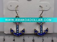 Wholesale costume jewelry anchor earring
