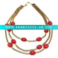Wholesale Fashion alloy pendant chain necklace jewelry