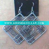 Wholesale costume jewelry thread earrings