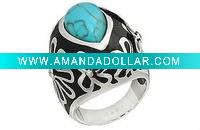 Newest Jewelry-Best selling turquoise large costume ring
