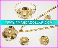 Wholesale 2011 hot-selling fashion jewlery, copper alloy sets, Copper Alloy 18K, African jewelry,costume sets jewelry