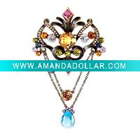 Wholesale 2011 brooch pin supplies,fashion jewelry big brooch,chunky fashion costume jewelry