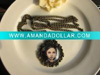 Wholesale Shh! Gothic girl pendant series necklace antique costume jewelry