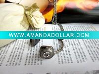 Wholesale Fashion Rhinestone headset/earphone necklace costume jewelry