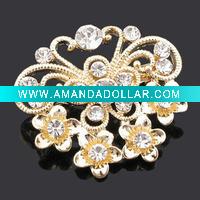 Wholesale 2011 Newest hot fashion flower brooch,2011 fashion costume jewelry