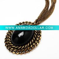 Wholesale Fashion alloy pendant chain necklace jewelry
