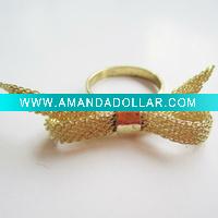Wholesale fashion new design antique crytal ring ,costume jewelry