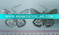 Wholesale Fashion butterfly metal earring