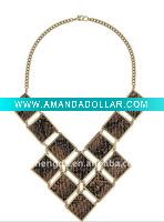 Wholesale Newest Jewelry-Best selling snake leather costume jewelry necklace