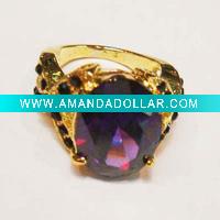 Wholesale Costume jewelry fashion gold plated finger rings