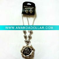 Wholesale 2011 fashion vintage rose jewelry set