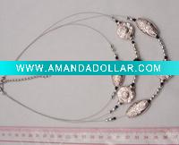 alloy beads necklace