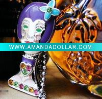 Wholesale Fashion false face mask girl necklace&also could be brooch& costume jewelry