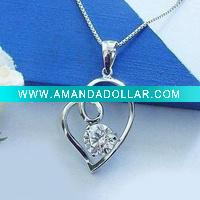 Wholesale fashion alloy pendant necklace