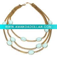 Wholesale Fashion alloy pendant chain necklace jewelry