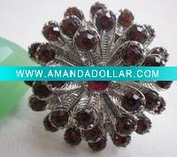 Wholesale Vintage fashion snow flower alloy ring & costume jewelry