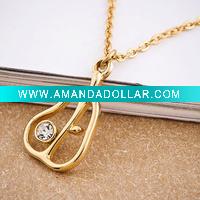 fashion alloy pendant necklace
