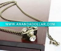 Fashion alloy necklace with camara