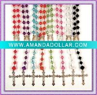 Wholesale Handmade Necklace;Pink Ribbon Jewelry;Pearl Necklace;Breast Cancer Awareness