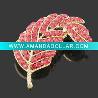 Wholesale 2011 Newest hot fashion leaf brooch,fashion costume jewelry