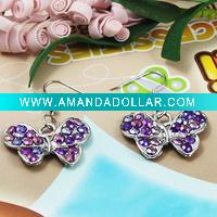Wholesale 2011 the most popular fashion costume jewelry alloy pendant earrings