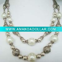 Wholesale Costume artificial jewelry alloy beads necklace