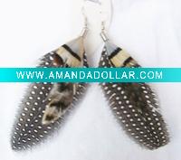 Wholesale fashion plume jewelry earrings