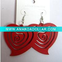 Wholesale Wooden Earrings, Costume Jewelry