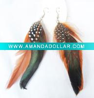Wholesale vogue jewelry pinfeather earrings