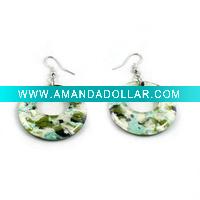 Wholesale The most popular fashion costume jewelry emerald dangle earrings