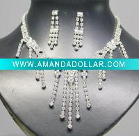 crystal jewelry set