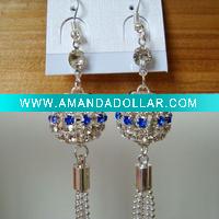Wholesale New Arrial alloy crystal Chinese lantern earrings