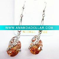 Fine Grade Zircon Crystal Earrings