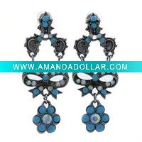 Alloy metal earrings JER2057