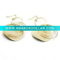 Wholesale 2011 the most popular fashion costume jewelry gold plated earrings