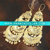 Wholesale Gold Earrings Wedding Costume Jewelry
