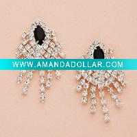 Wholesale fashion cz stone earring jewelry for wedding ,party, high quality, costume jewelry