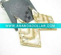 Wholesale Fashion costume jewelry vogue graceful shell-like alloy earrings