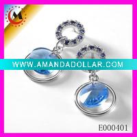 Wholesale fashion alloy earrings,charm crystal earrings,costume fashion earrings